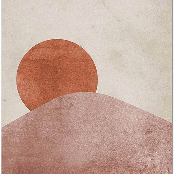 6 Piece Bohemian Hippie Mountain/Sun/Moon Phase Wall Tapestry Art Living/Bedroom - Picture 4 of 8